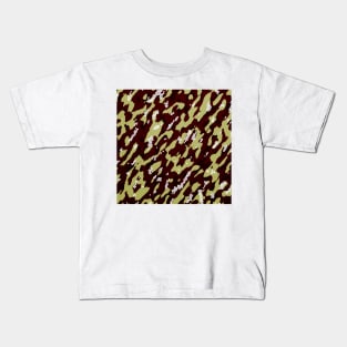 Camouflage - khaki and maroon Kids T-Shirt